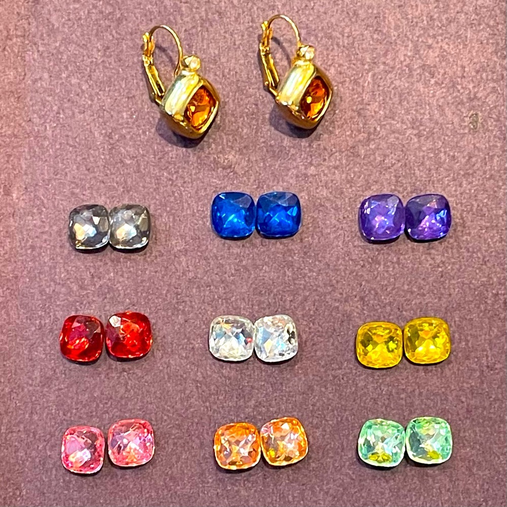 Joan Rivers Interchangeable lever-back earring wardrobe